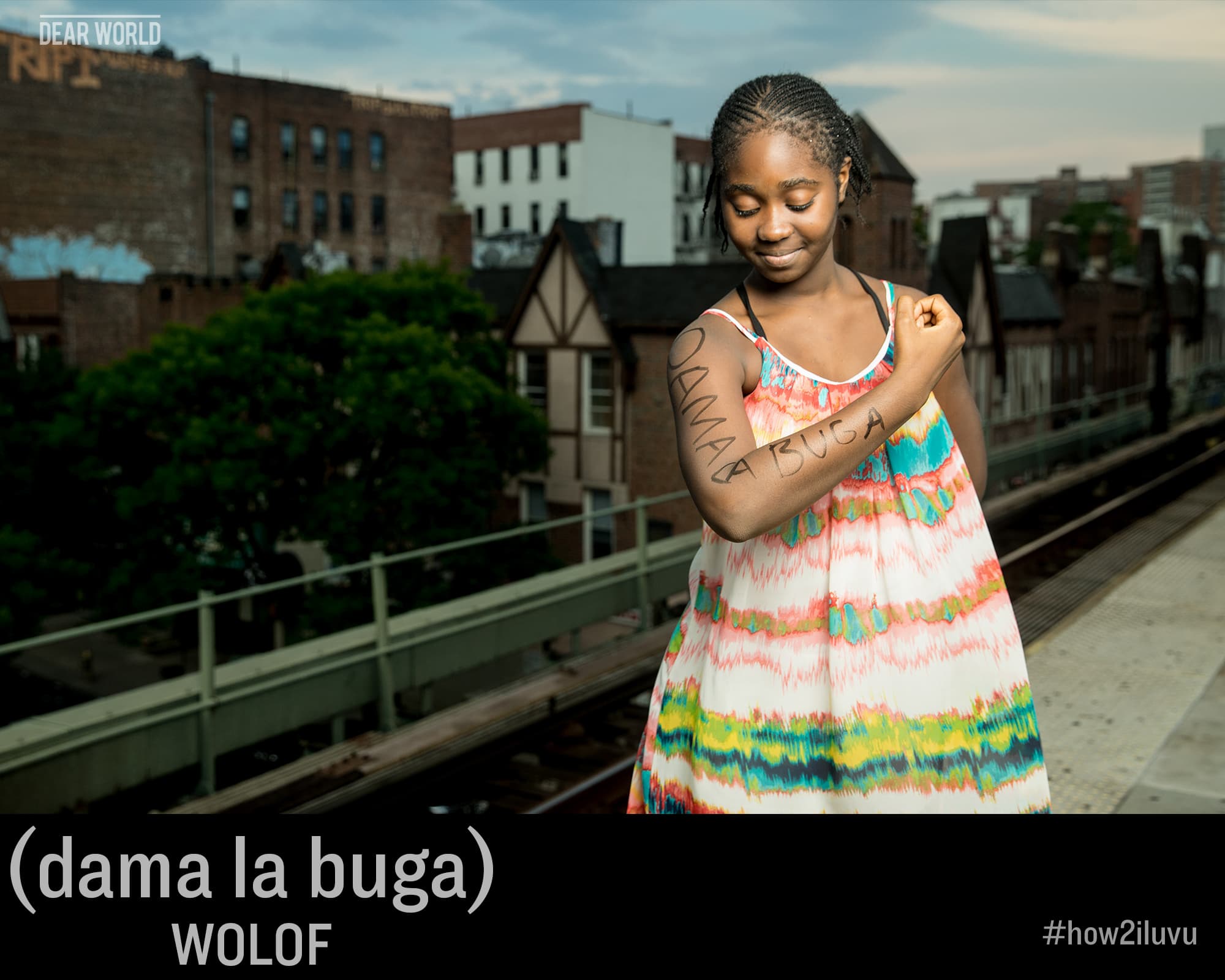 How to say I love you in Wolof: dama la buga — Dear World portrait