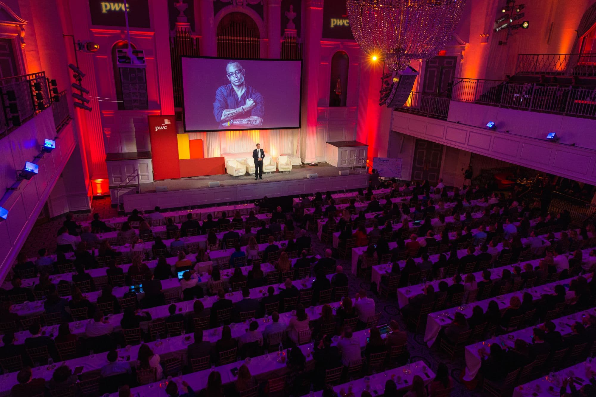 PWC keynote — large auditorium
