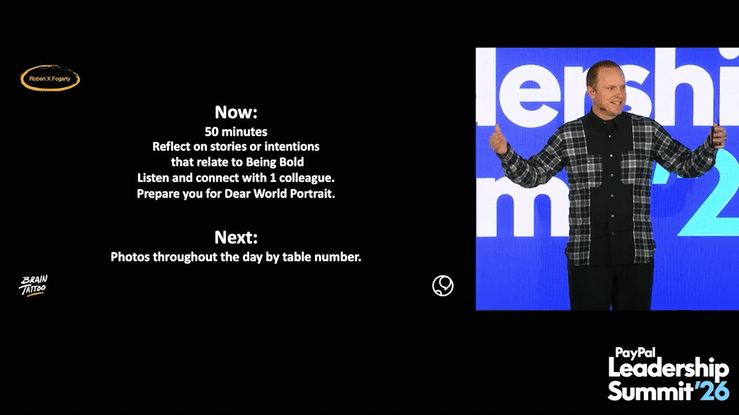Behind the scenes — Dear World keynote at PayPal